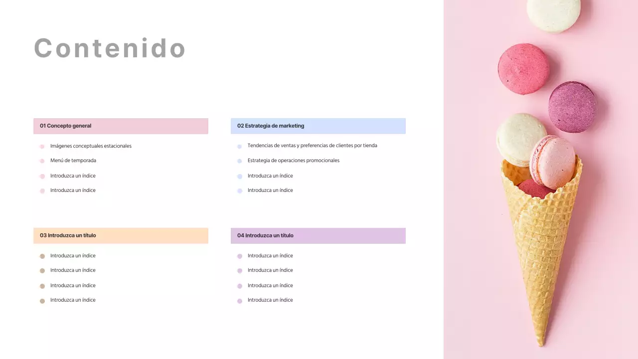 Presentación del merchandising de primavera de la cafetería en tonos pastel rosados