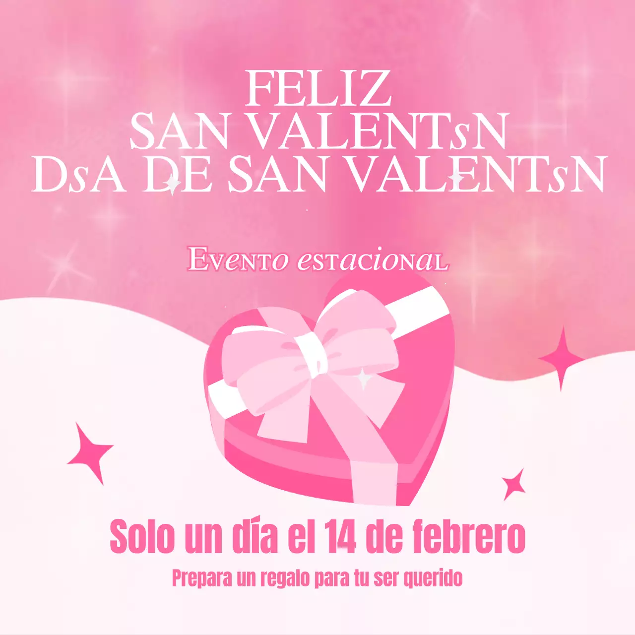 Kitschy Eventos de temporada del Día Blanco con fondos rosas y blancos