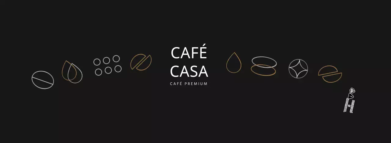 Portavasos simple café negro