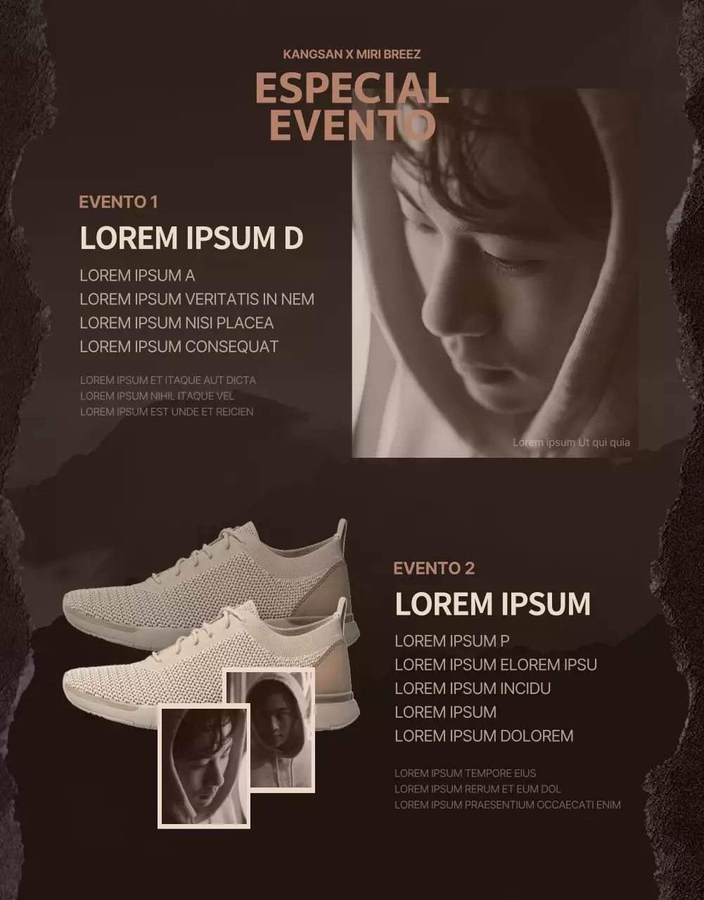 Una colaboración de calzado de senderismo en sepia y beige