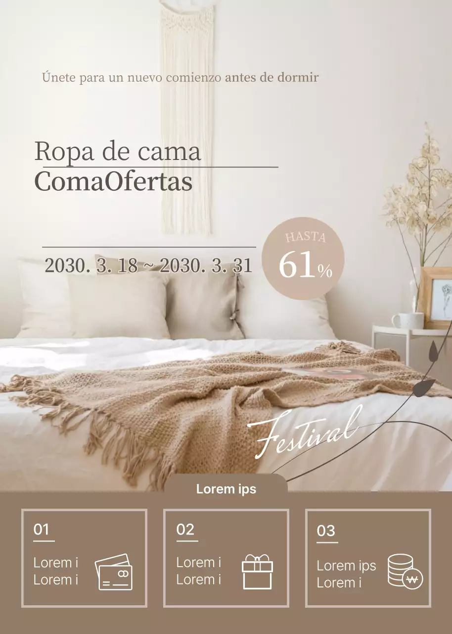 Venta de ropa de cama de hibernación de BrauntonEvento pop up