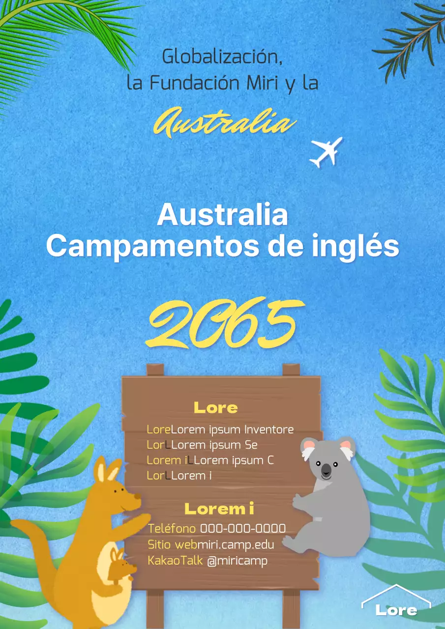 Simpática guía ilustrada en azul y verde de los campamentos ingleses