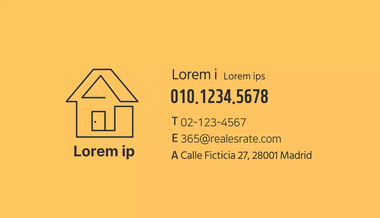 amarillo ilustración icono simple inmobiliario