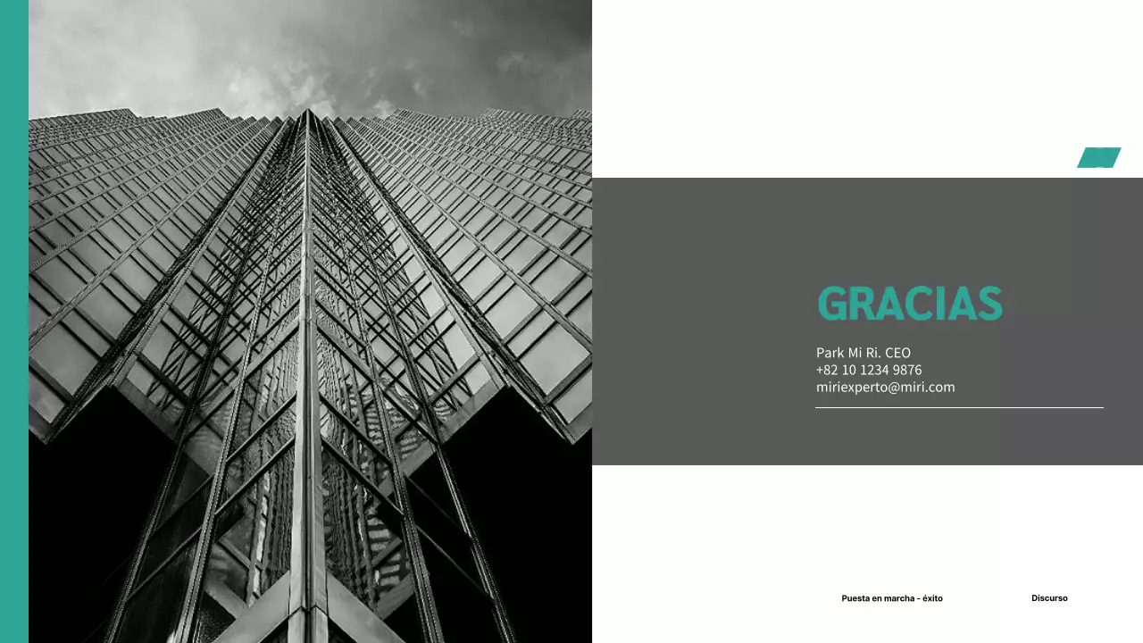 Propuesta de empresa de marketing sencilla y en color menta