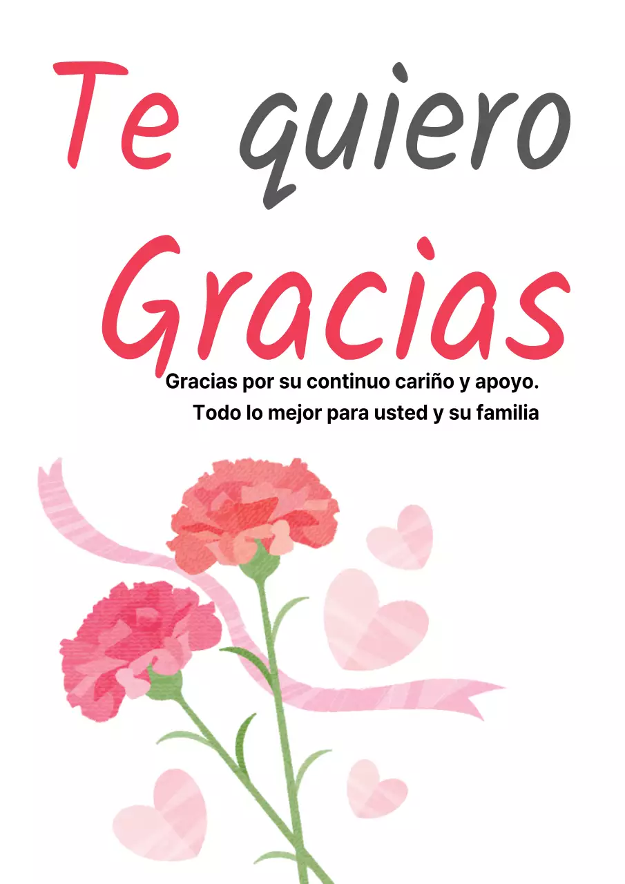 Agradecimiento por el Día de la Madre con una ilustración conceptual en acuarela de claveles rosas y negros