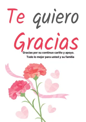 Agradecimiento por el Día de la Madre con una ilustración conceptual en acuarela de claveles rosas y negros