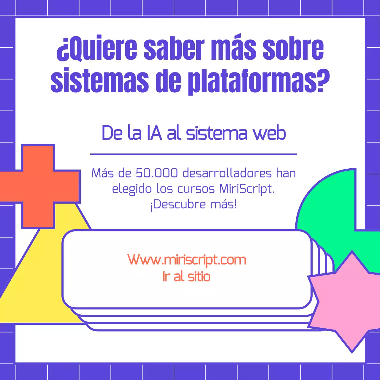 Algoritmo de información de formas azules y de colores