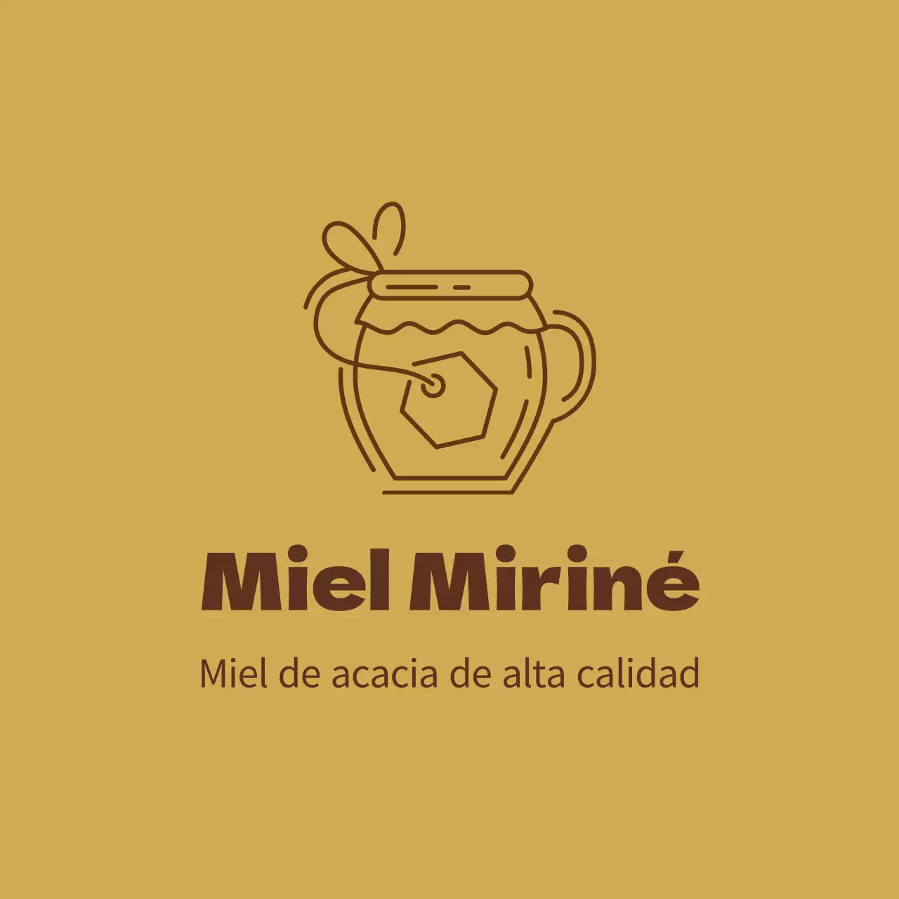 Marrón amarillo ilustración limpio miel apicultura