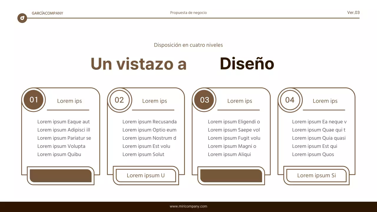 Informe de resaltado de texto sencillo en marrón y blanco