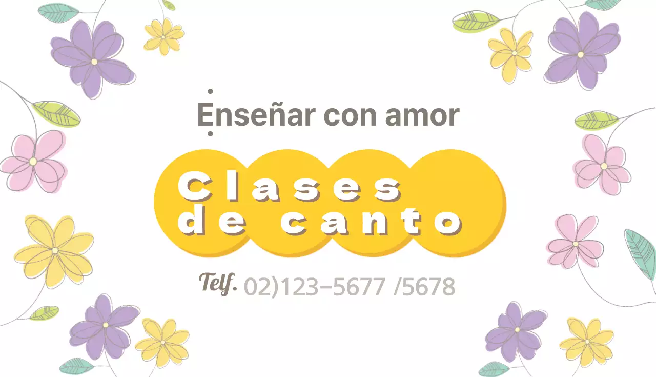 Clases de canto impartidas con amor