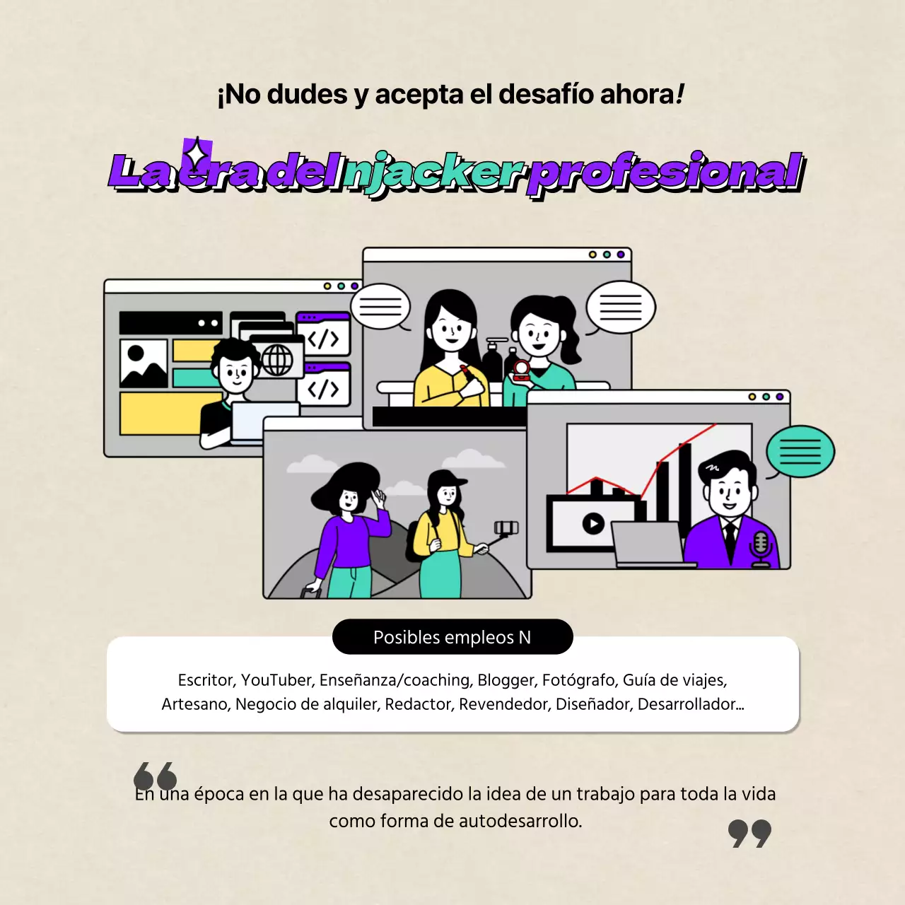 Una introducción a los proyectos paralelos y los n-empleos más simpáticos e ilustrados