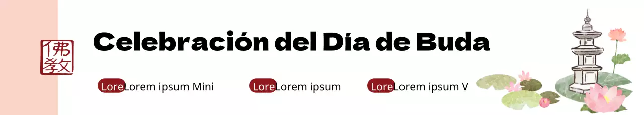 Pancarta del Día de Buda