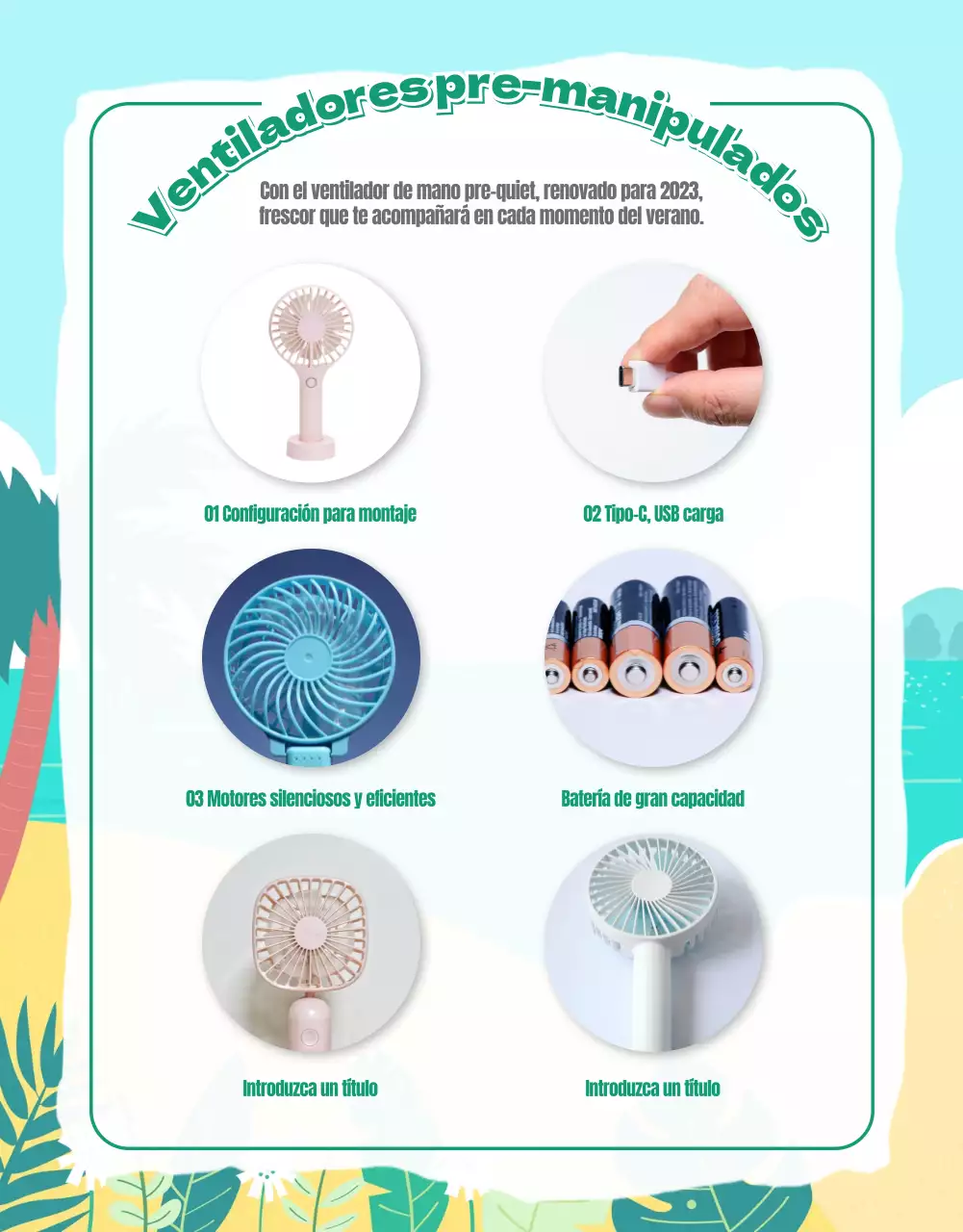 Cómo utilizar el miniventilador de verano verde-azul para mayor comodidad