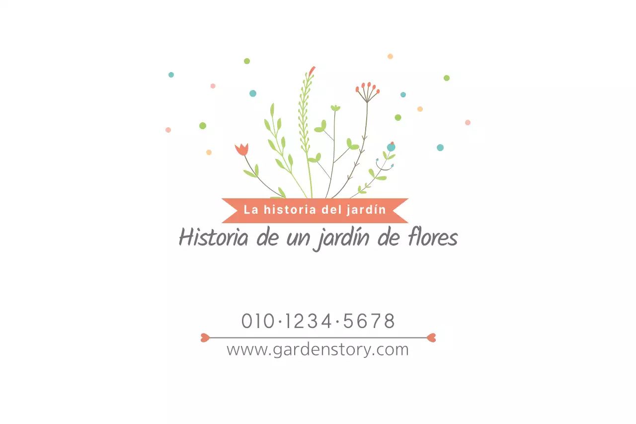 Historia de un jardín de flores