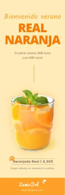 Pancarta Yellow Summer Orangeyde