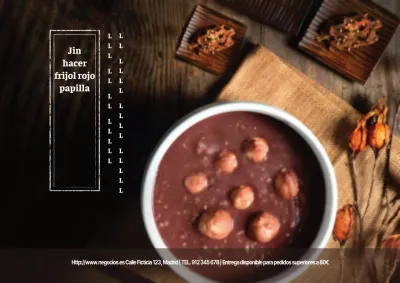 Auténticas gachas de alubias rojas