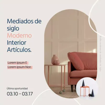 Evento sobre artículos de interior de mediados de siglo