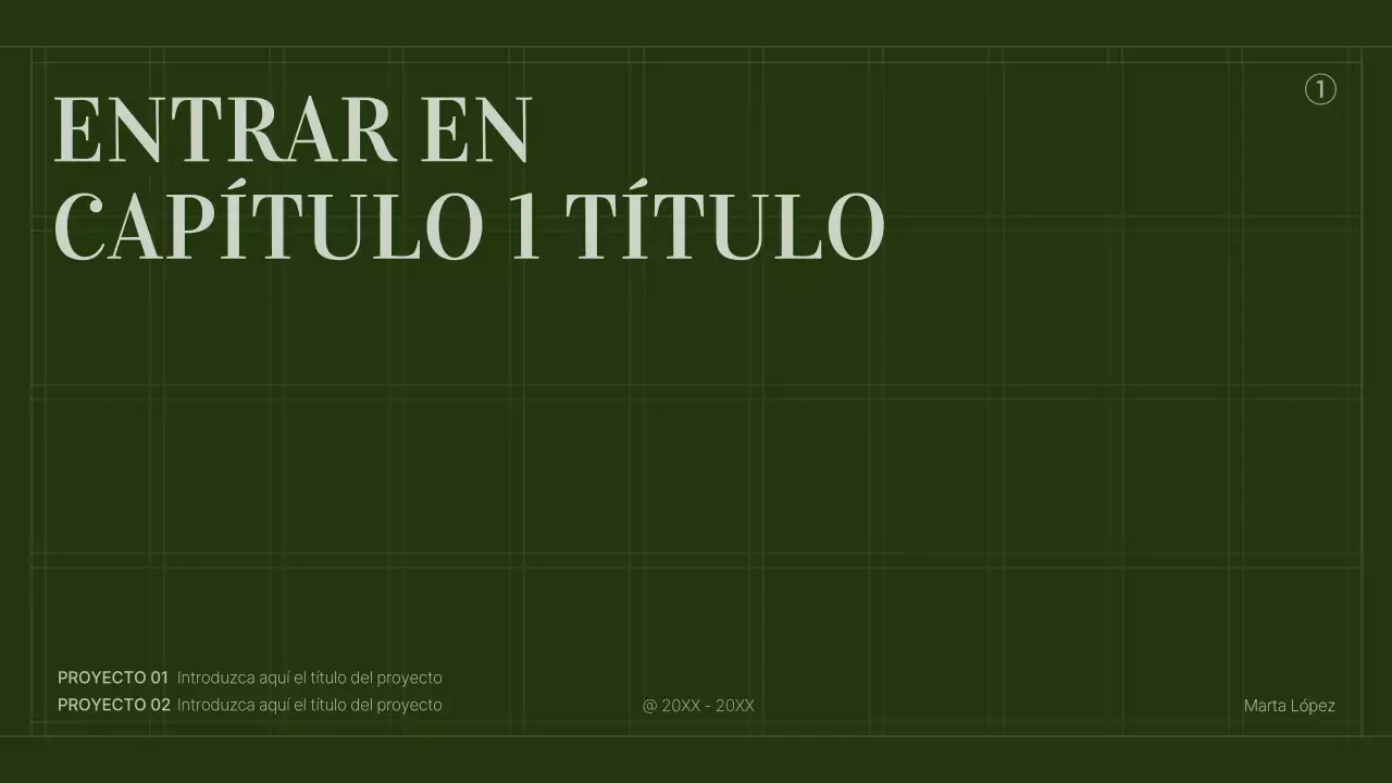 La cartera de un vendedor de contenidos con un concepto de cuadrícula simple y verde