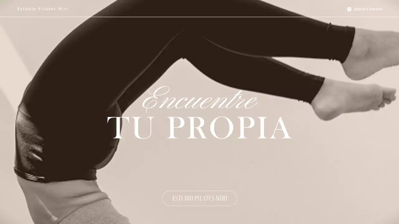 Una moderna introducción al Pilates en beige y marrón