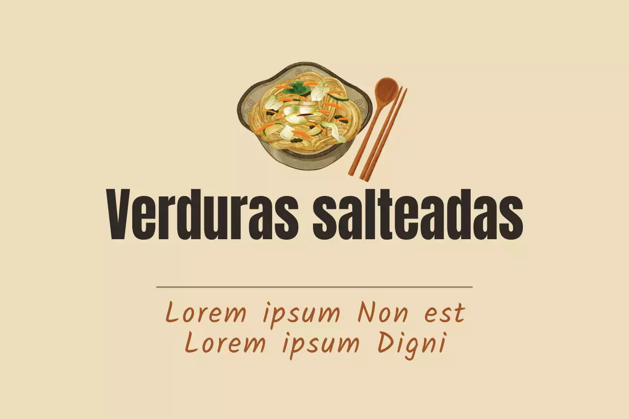 Verduras salteadas