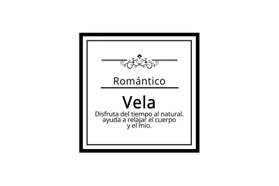 vela ROMÁNTICA
