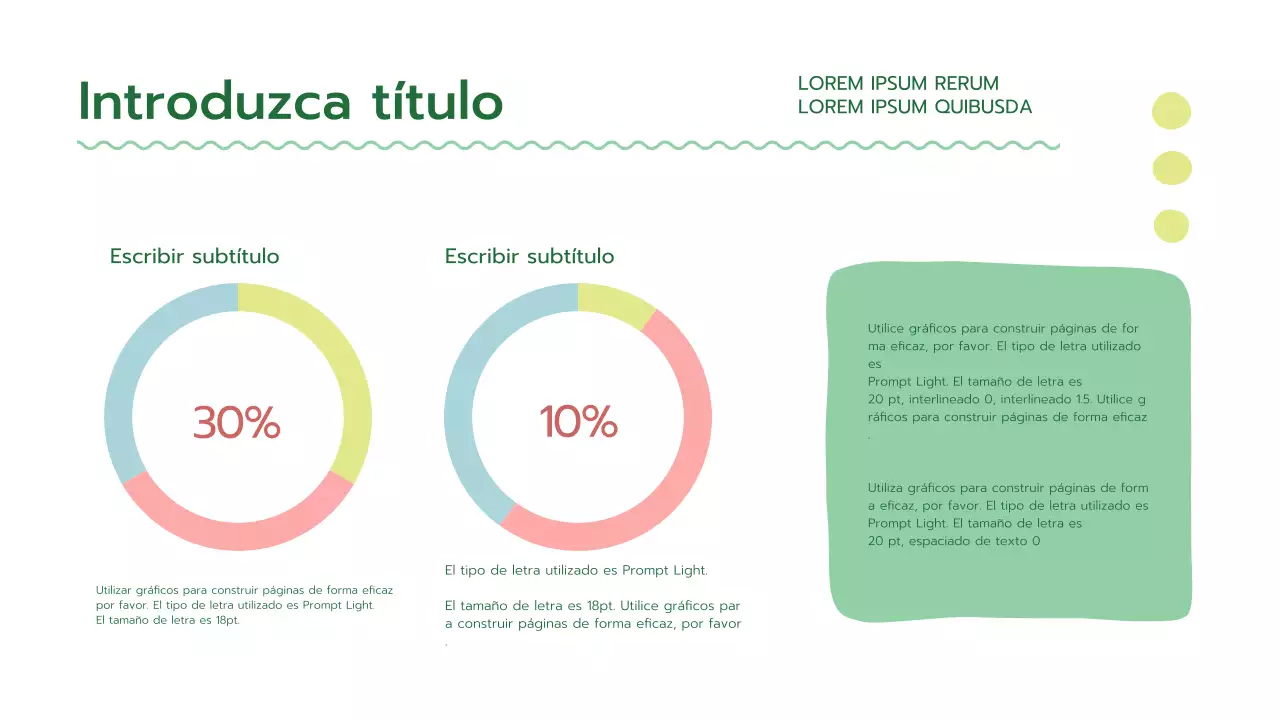 Un verde fresco, presentación psicológica redondeada