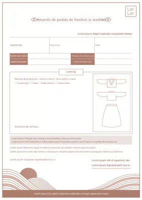 Contrato hanbok de inspiración coreana en tonos multicolores