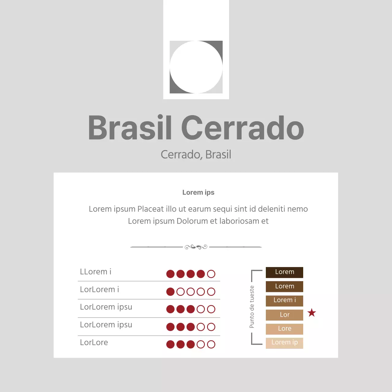 Postal conceptual sencilla de judías en amarillo y marrón