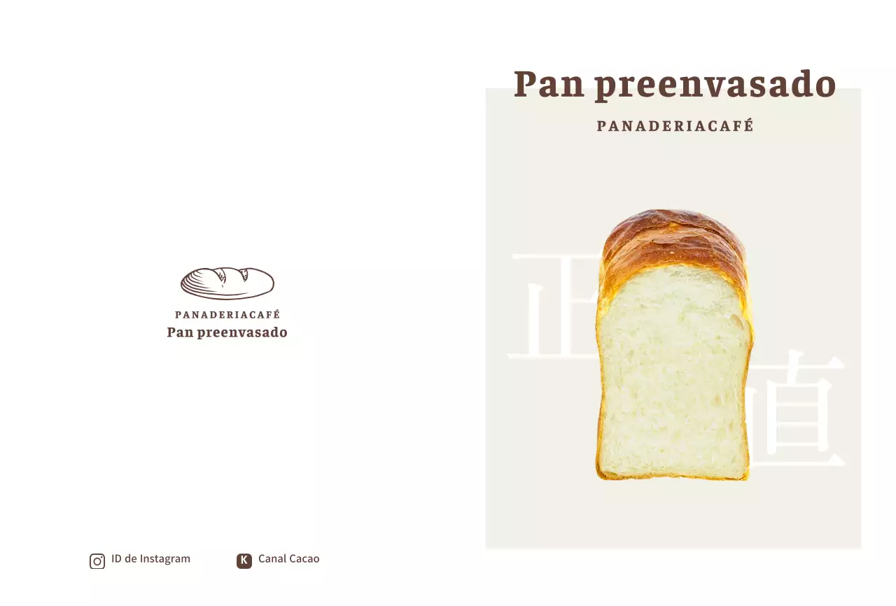 Instrucciones para guardar el pan beige y marrón