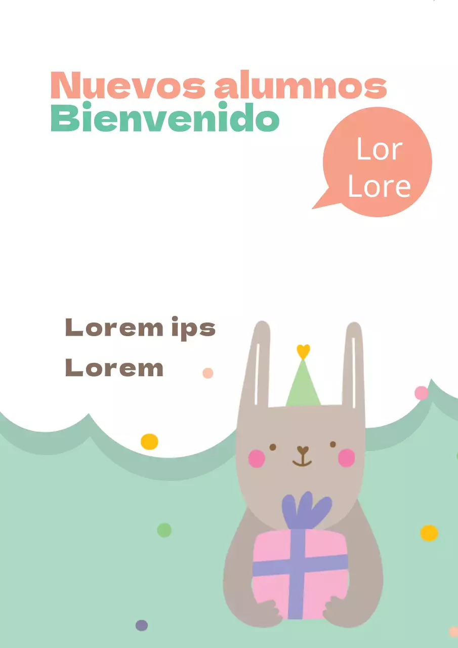 Bienvenida a los nuevos estudiantes