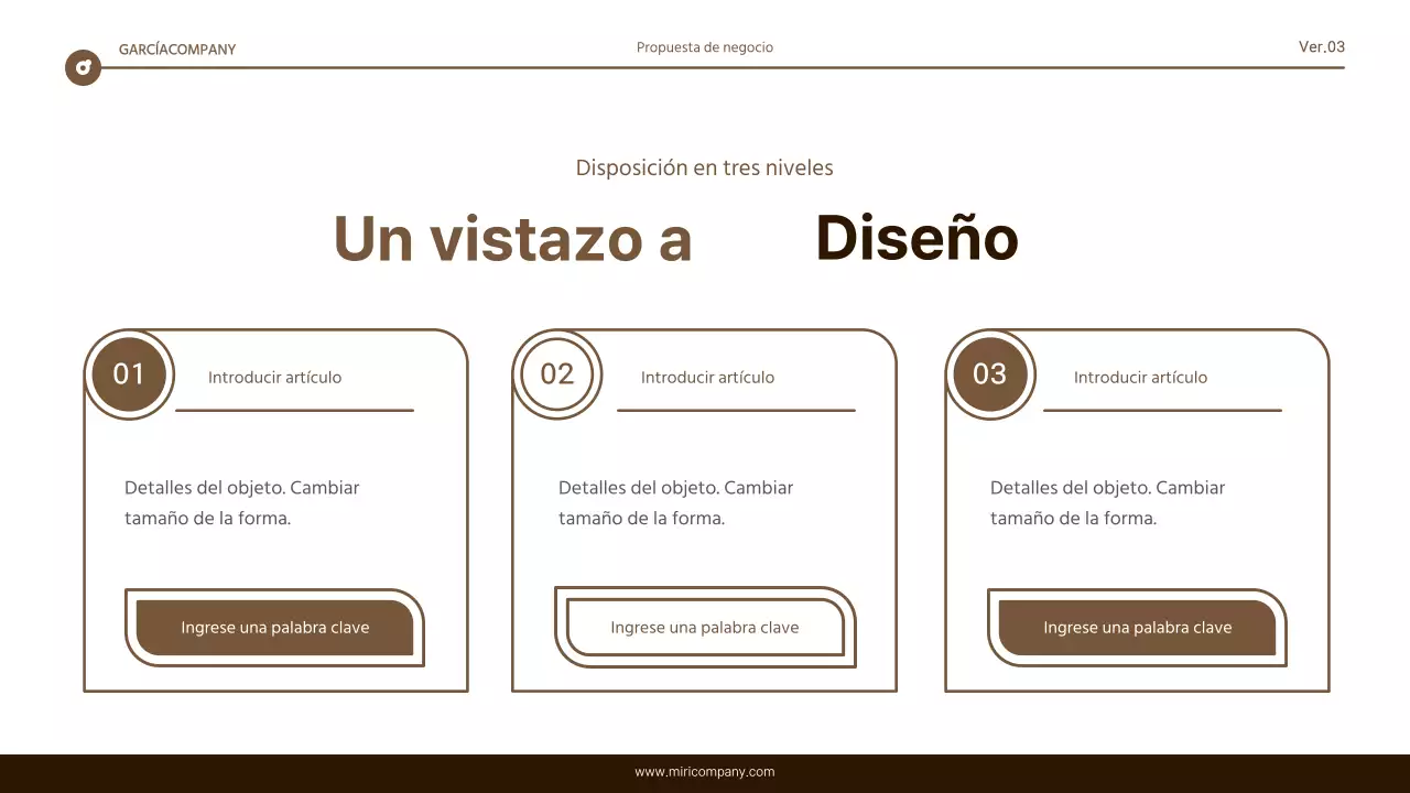 Informe de resaltado de texto sencillo en marrón y blanco