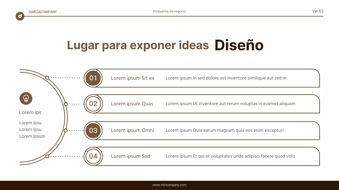 Informe de resaltado de texto sencillo en marrón y blanco