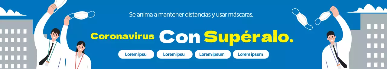 Ilustración azul corona limpia