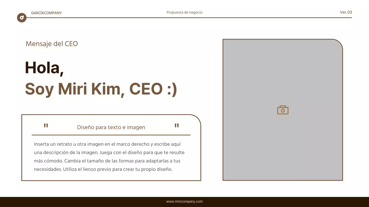 Informe de resaltado de texto sencillo en marrón y blanco