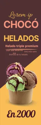 Promover marrón amarillo helado puro