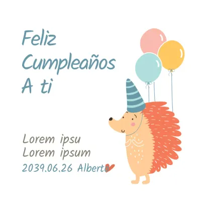 Cumpleaños del erizo