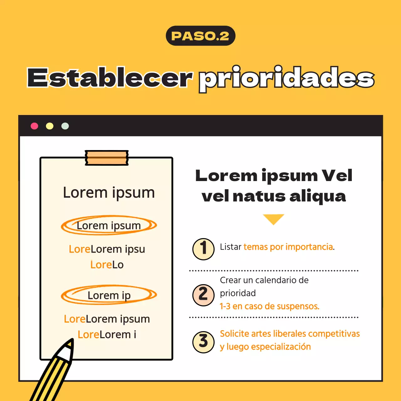 Nuevo plazo de inscripción en amarillo CardNews