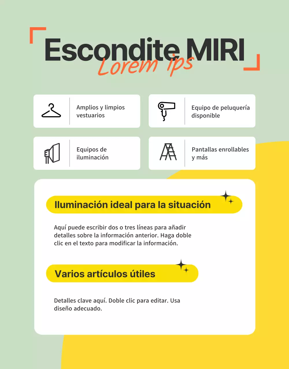 Presentación del autoestudio sensorial de colores pop (página detallada)