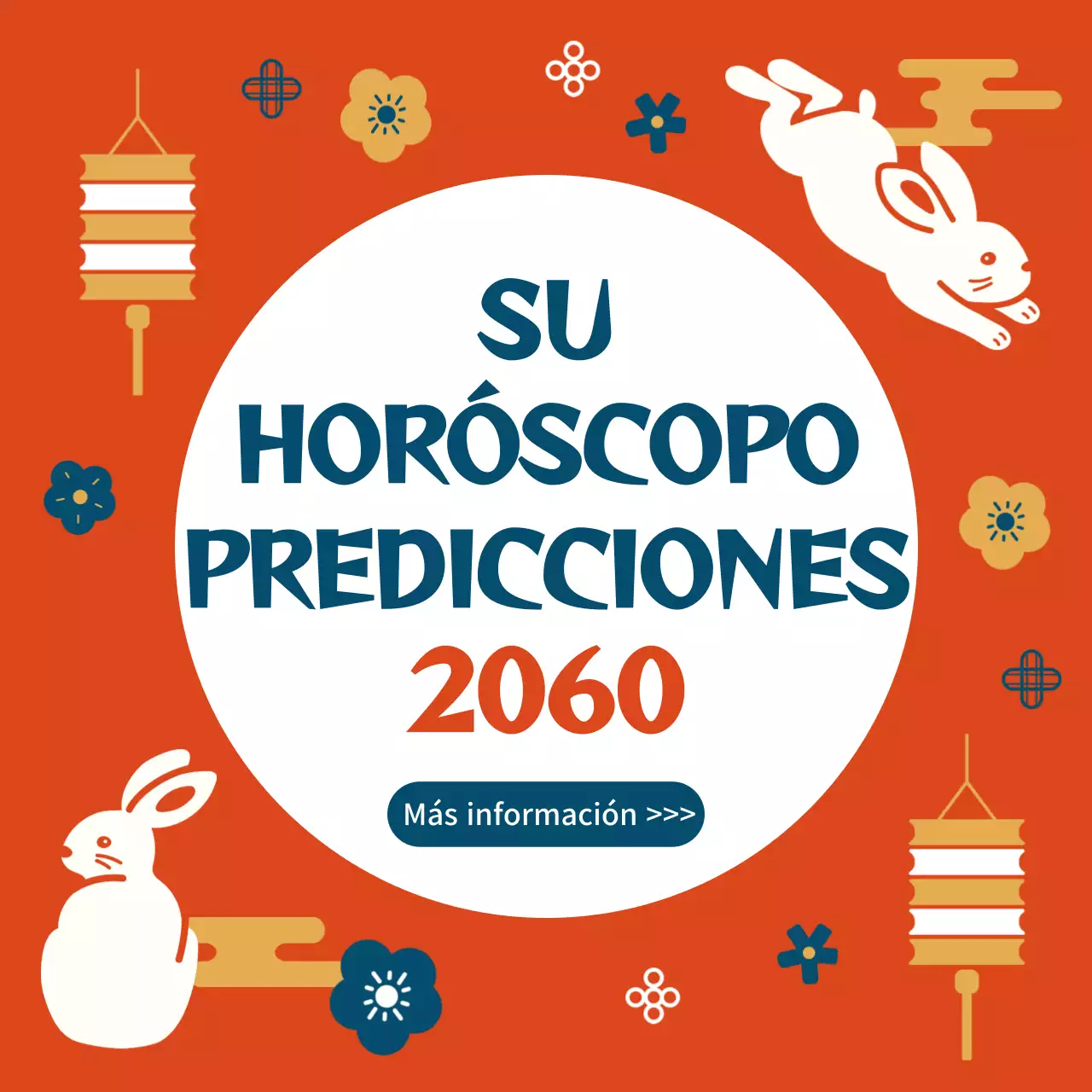 Contenido promocional para la fortuna de Año Nuevo con un sentimiento gráfico en tono rojo dorado