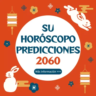 Contenido promocional para la fortuna de Año Nuevo con un sentimiento gráfico en tono rojo dorado