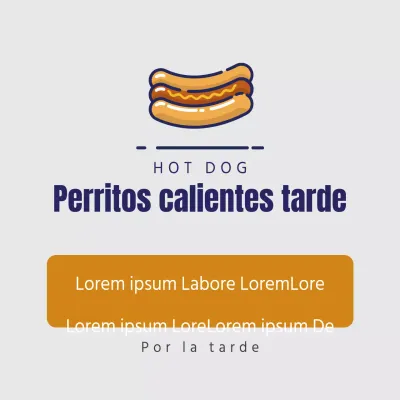 Perritos calientes por la tarde