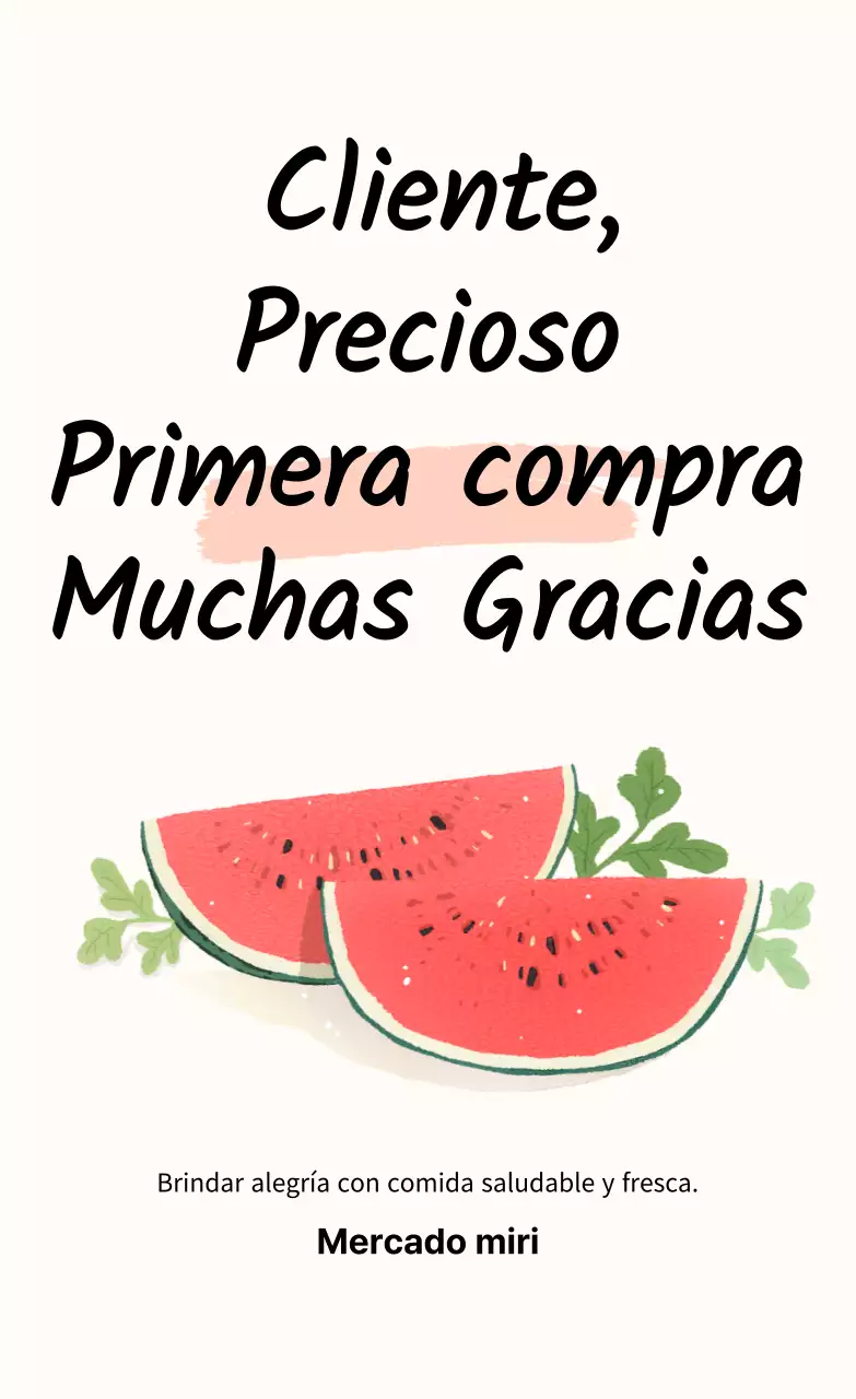 Pegatina Sandía Primera Compra