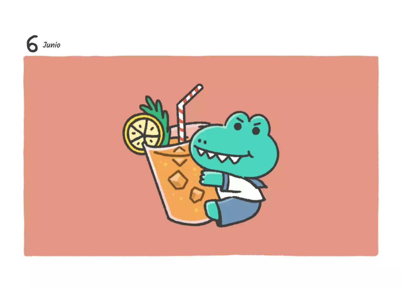 Un calendario con un bonito concepto de ilustración de Argo