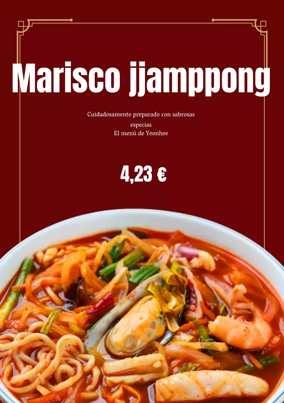 Promover la comida china en rojo