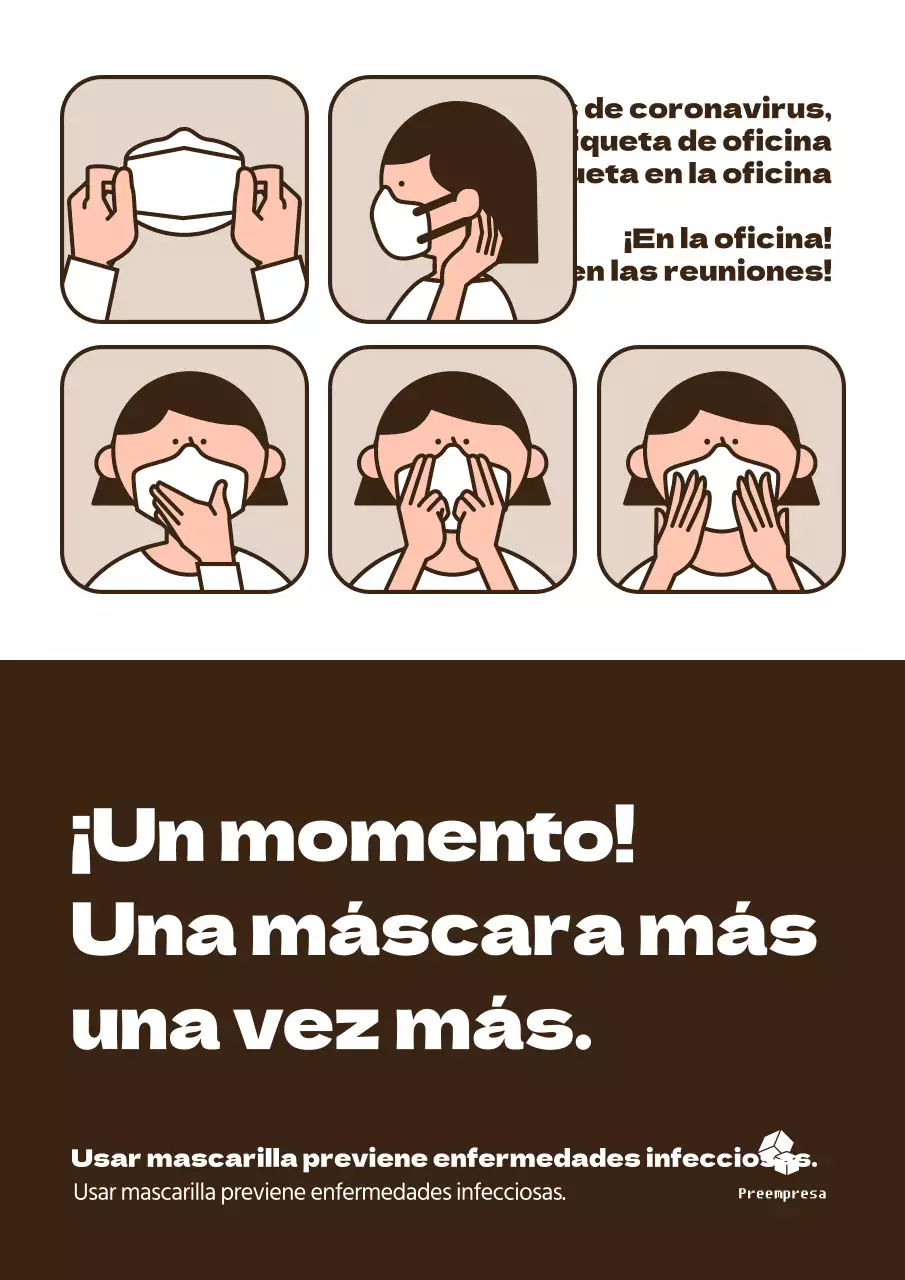 Bonito póster ilustrado sobre cultura organizativa en marrón