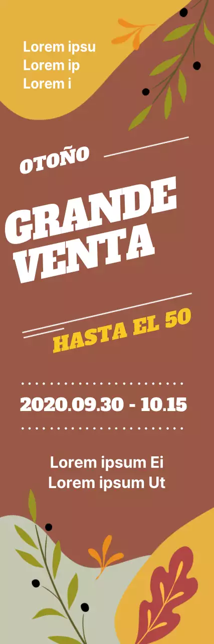 Marrón Hojas Caídas Ilustración Otoño Gran Venta