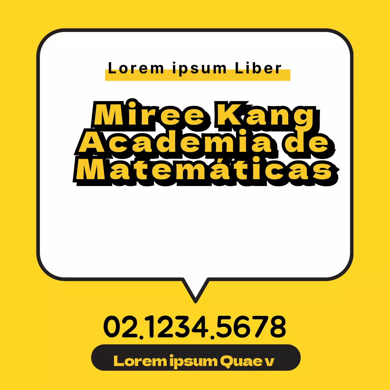 Maths School_Square Póster