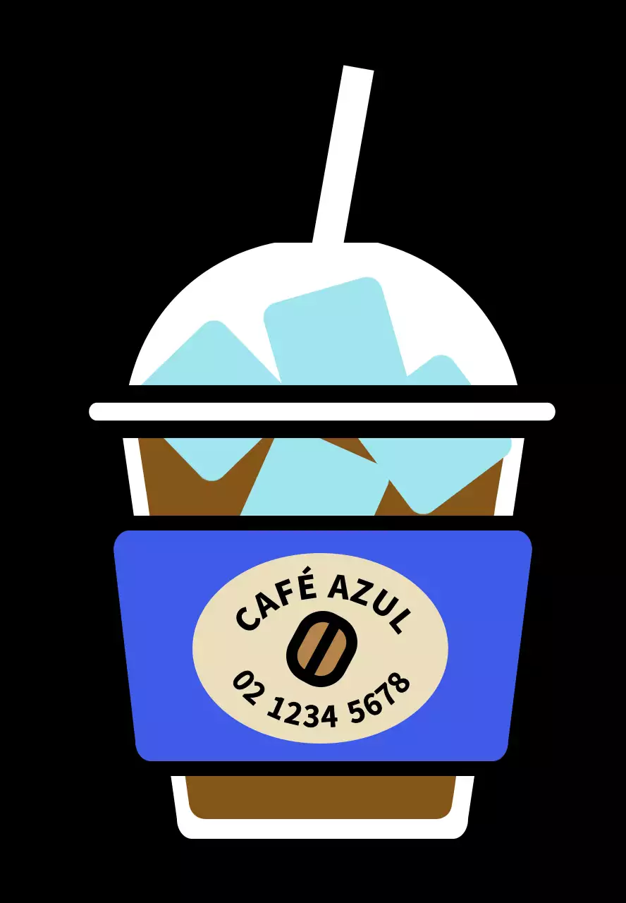 Llavero Acrílico Copa de Hielo para Café Americano Helado