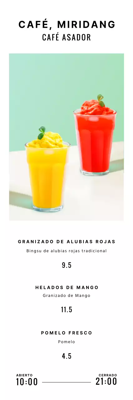 Batido minimalista de frutas de verano de Mint