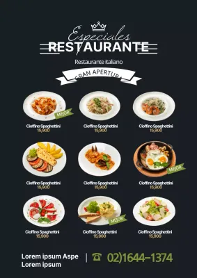 Promover menús especiales de restaurante